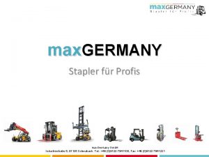 max GERMANY Stapler fr Profis max Germany Gmb