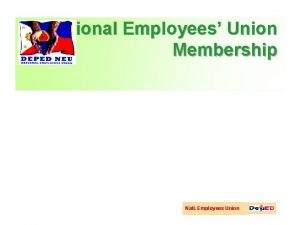 National Employees Union Membership Natl Employees Union Committee