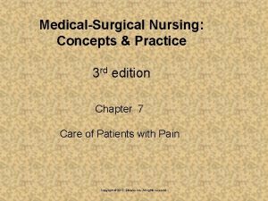 MedicalSurgical Nursing Concepts Practice 3 rd edition Chapter