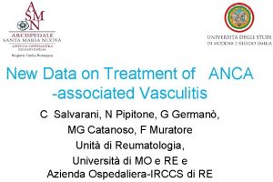 New Data on Treatment of ANCA associated Vasculitis