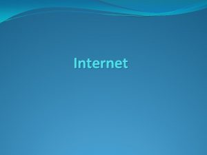 Internet ta je internet Ko su dobavljai interneta