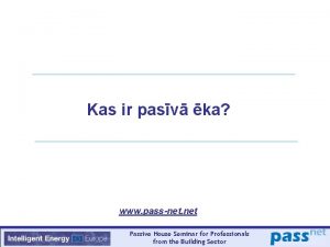 Kas ir pasv ka www passnet net Passive