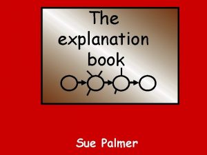 The explanation book Sue Palmer explanation text explains