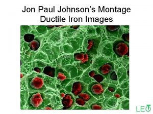 Jon Paul Johnsons Montage Ductile Iron Images LEO