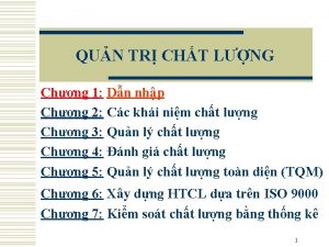 QUN TR CHT LNG Chng 1 Dn nhp