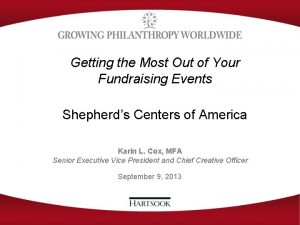 Getting the Most Out of Your Fundraising Events