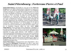 Saint Ptersbourg Forteresse Pierre et Paul SaintPtersbourg a