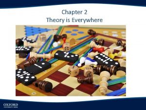 Chapter 2 Theory is Everywhere Chapter 2 Theory
