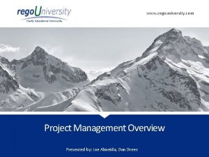 www regouniversity com Clarity Educational Community Project Management