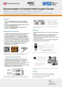 Synchronization of Clocked FieldCoupled Circuits Frank Sill Torres