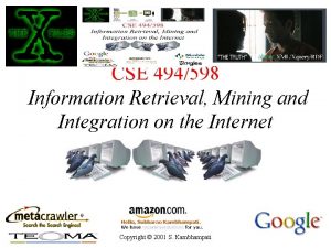 CSE 494598 Given two randomly chosen webpages p