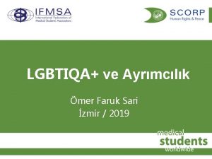 LGBTIQA ve Ayrmclk mer Faruk Sari zmir 2019