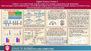 Digital Science Center II Geoffrey C Fox David