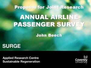 Proposal for Joint Research ANNUAL AIRLINE PASSENGER SURVEY