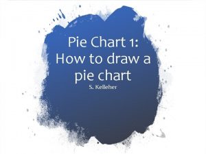 Pie Chart 1 How to draw a pie