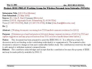 May 12 2002 doc IEEE 802 15 02223