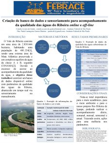 Criao de banco de dados e sensoriamento para