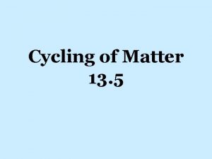 Cycling of Matter 13 5 Hydrologic Cycle Hydrologic
