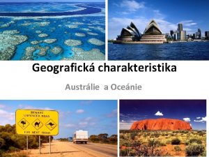 Geografick charakteristika Austrlie a Ocenie Co je Ocenie