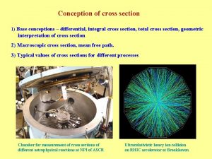 Conception of cross section 1 Base conceptions differential