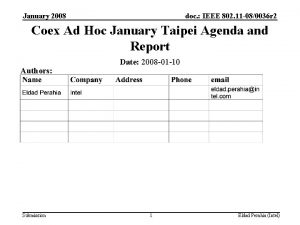 January 2008 doc IEEE 802 11 080036 r