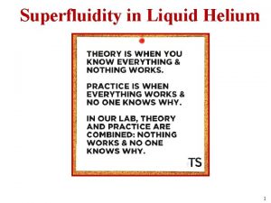 Superfluidity in Liquid Helium 1 Boiling Points The