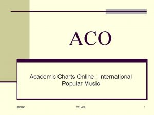 ACO Academic Charts Online International Popular Music 932021