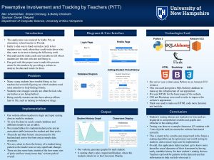 Preemptive Involvement and Tracking by Teachers PITT Ben