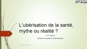 1 Lubrisation de la sant mythe ou ralit