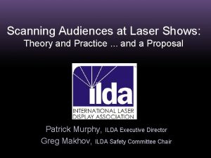 Scanning Audiences at Laser Shows Theory and Practice