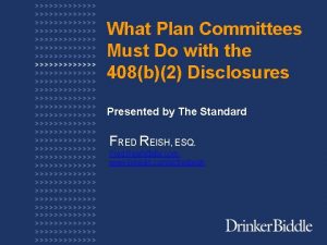 What Plan Committees Must Do with the 408b2