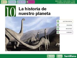 INICIO ESQUEMA RECURSOS BIOLOGA Y GEOLOGA 4 ESO