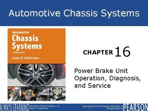 Automotive Chassis Systems CHAPTER 16 Power Brake Unit