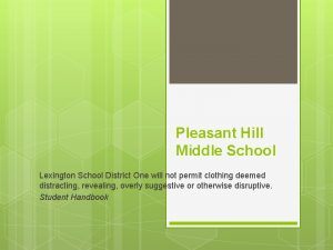 Pleasant Hill Middle School Lexington School District One