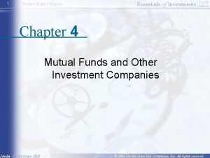 1 Bodie Kane Marcus Essentials of Investments Fourth