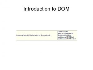 Introduction to DOM DOCTYPE html head titleMultiplytitle meta