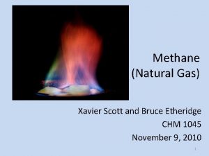 Methane Natural Gas Xavier Scott and Bruce Etheridge