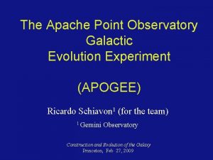 The Apache Point Observatory Galactic Evolution Experiment APOGEE