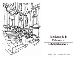 Escaleras de la Biblioteca Arquitectura Renacentista Laurenciana Marcos