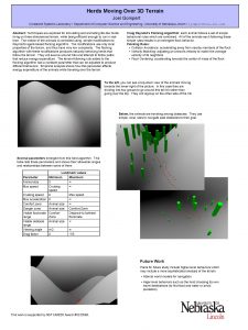 Herds Moving Over 3 D Terrain Joel Gompert