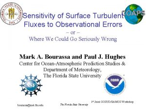 Sensitivity of Surface Turbulent Fluxes to Observational Errors