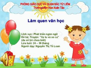 Lm quen vn hc Lnh vc Pht trin