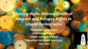 Raising Walls Retrenchment of Migrant and Refugee Rights