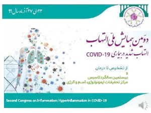 Second Congress on Inflammation Hyperinflammation in COVID19 Title