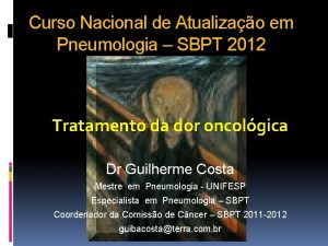 Curso Nacional de Atualizao em Pneumologia SBPT 2012