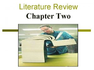 Literature Review Chapter Two Literature Review The phrase