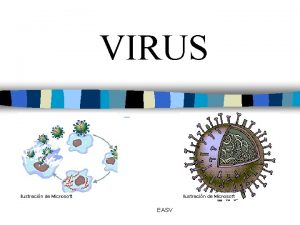 VIRUS EASV Qu son Un virus es bsicamente