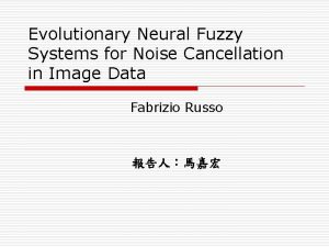 Evolutionary Neural Fuzzy Systems for Noise Cancellation in