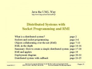 Java the UML Way http www tisip noJava