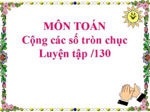 MN TON Cng cc s trn chc Luyn